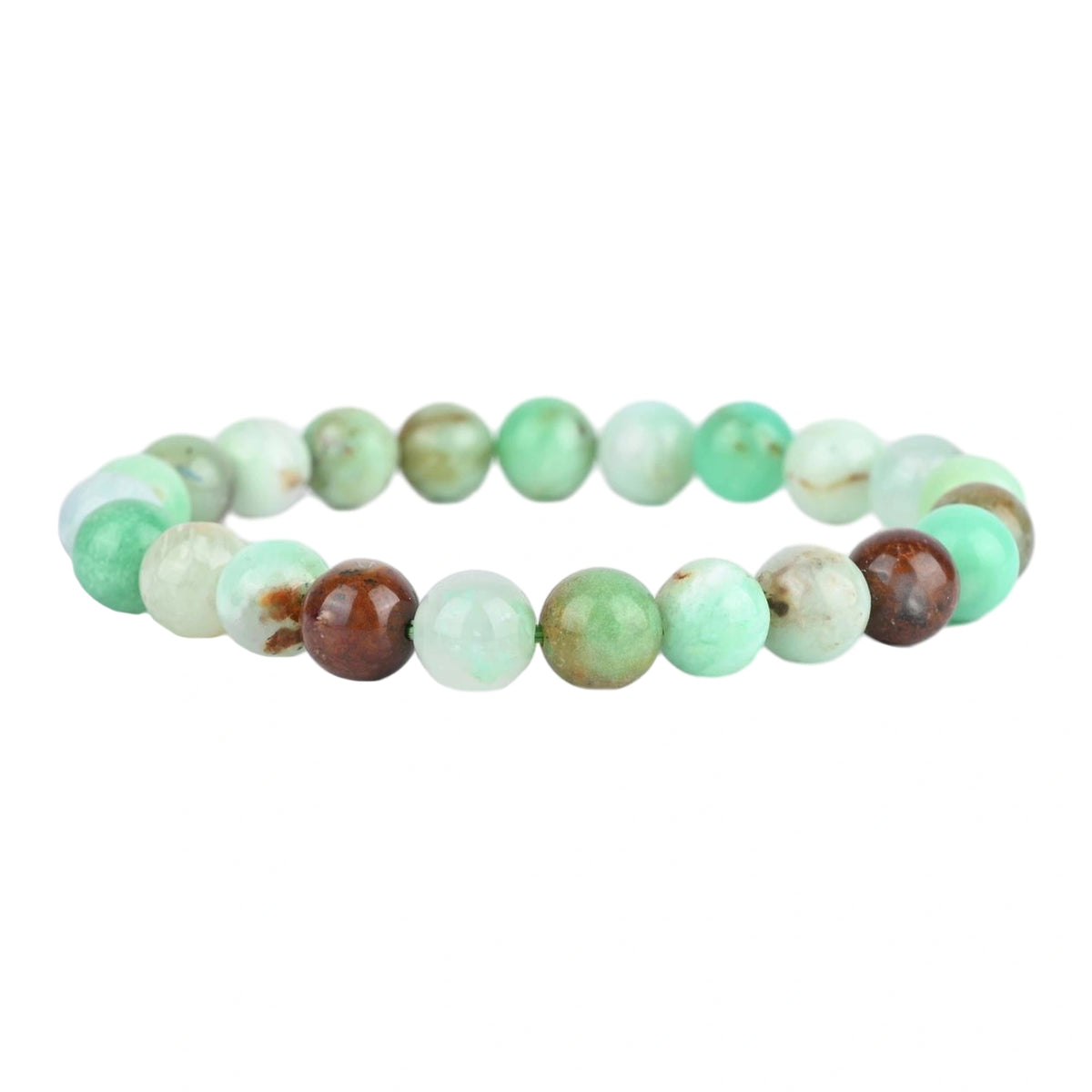 Chrysoprase Healing Gemstone Bracelet – Stone of Joy, Abundance & Emotional Balance