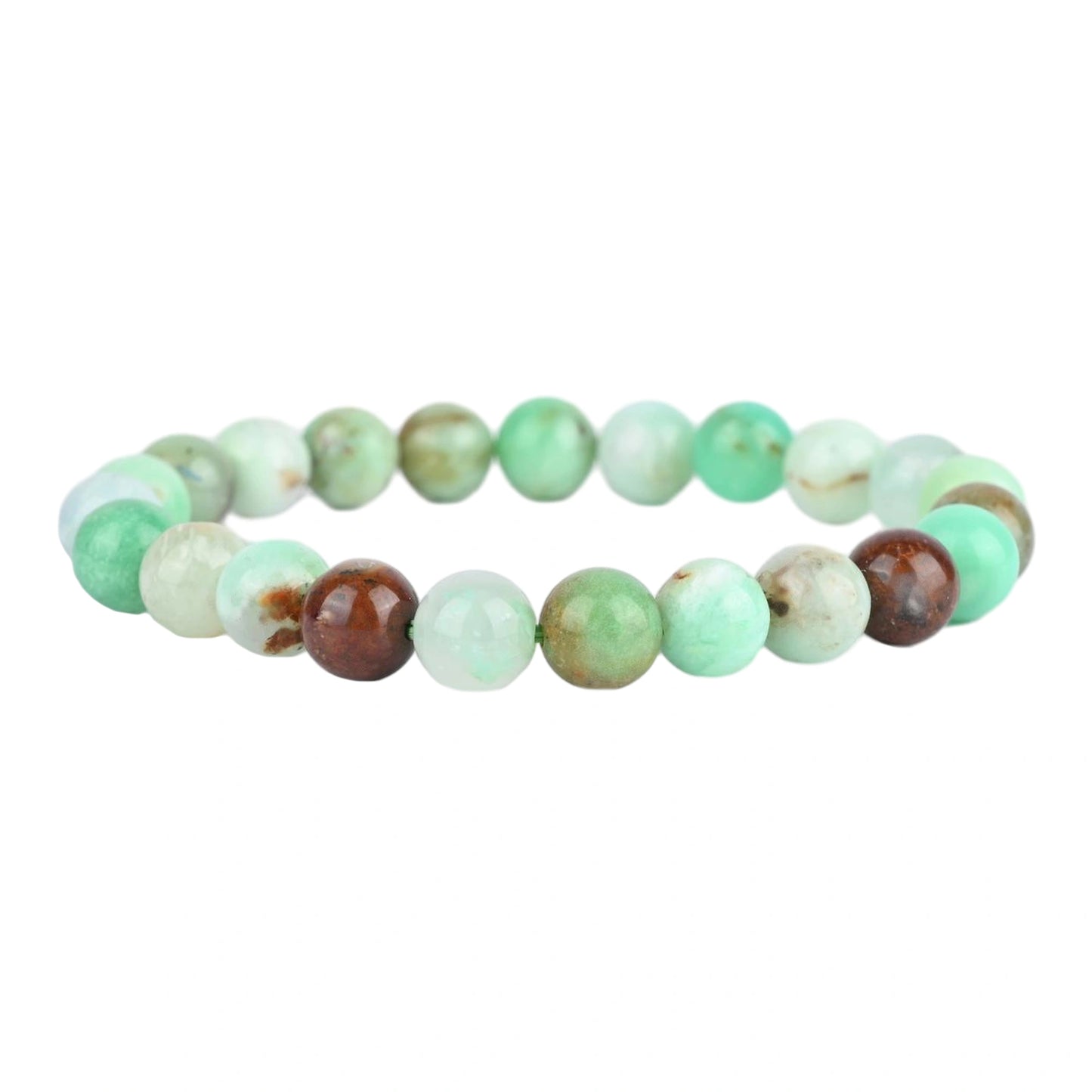 Chrysoprase Healing Gemstone Bracelet – Stone of Joy, Abundance & Emotional Balance