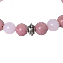 Load image into Gallery viewer, Healing gemstone bracelet Rose Quartz and Rhodonite
