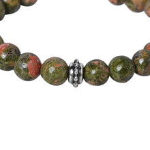 Load image into Gallery viewer, Nurture Harmony with our Unakite Healing Gemstone Bracelet - Discover Healing Benefits for Your Loved One
