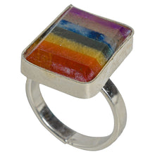 Load image into Gallery viewer, Seven Chakra Adjustable Ring

