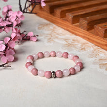 Load image into Gallery viewer, Healing gemstone bracelet Rose Quartz and Rhodonite
