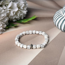 Load image into Gallery viewer, Nurture Wellness with our Howlite Healing Gemstone Bracelet - Unveiling Healing Benefits for Your Loved One
