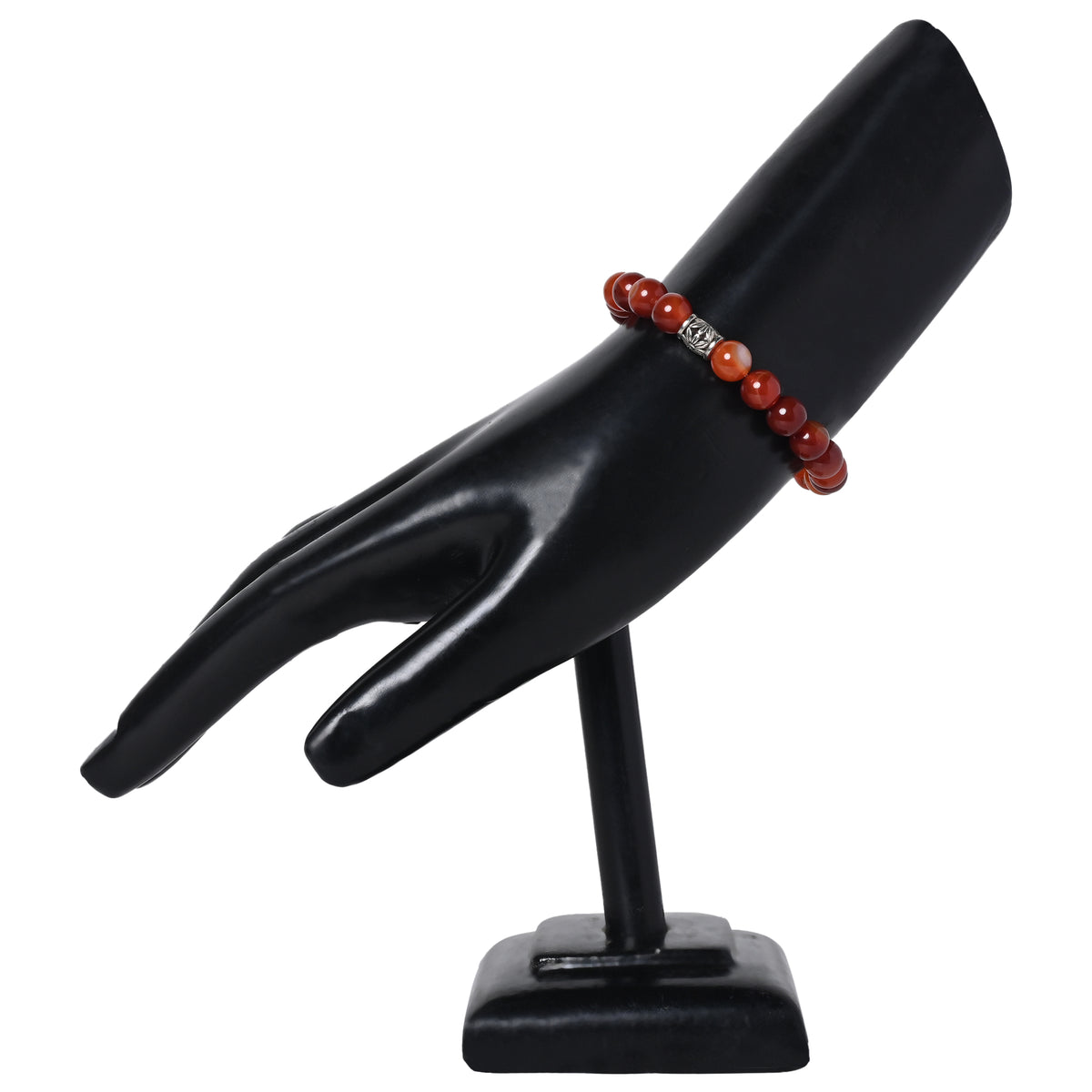 Gemstone bracelet Carnelian stone is life-force, vitality and energy, strengthen Sacral Chakra and help in balancing energy