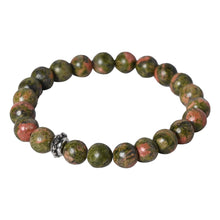 Load image into Gallery viewer, Nurture Harmony with our Unakite Healing Gemstone Bracelet - Discover Healing Benefits for Your Loved One
