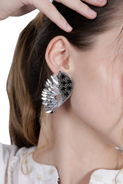 Angel Wing Sterling Silver Earrings