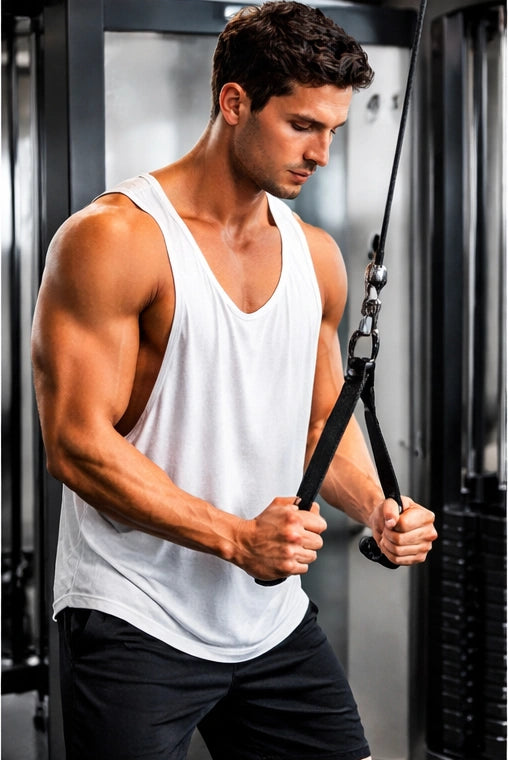 Bamboo Fabric Gen Z Gym Vest for Men | Gray