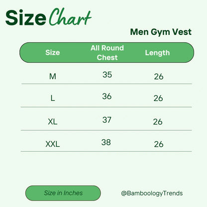 Men’s Bamboo Gym Vest – Soft, Breathable Workout Tank in Cream