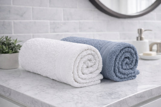 Bamboo Hand Towel | Set of 2 | Blue and White