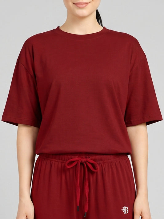 Maroon Night Suit for Women