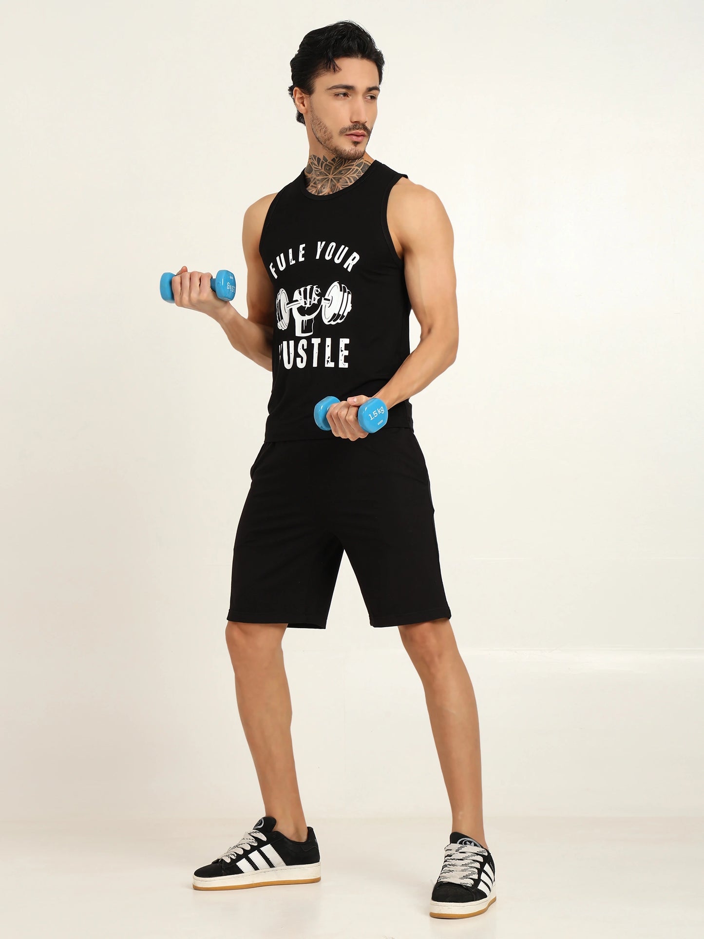 Men's Bamboo Fabric Workout Gym Vest | Black