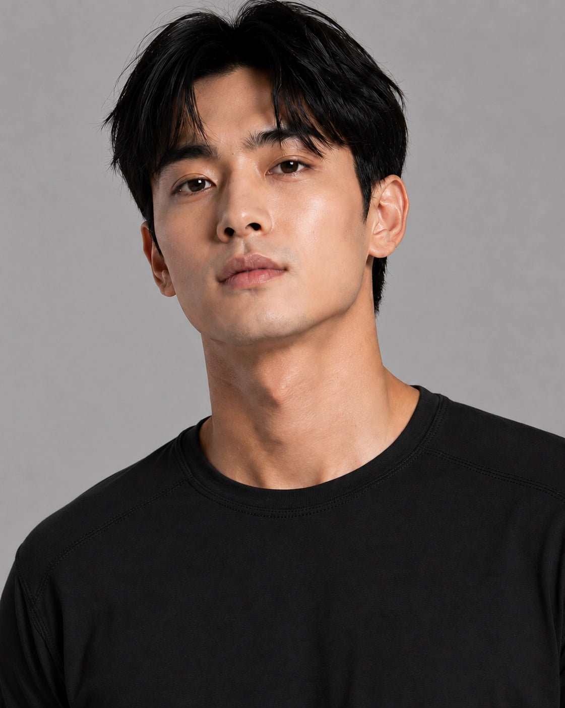 Black Men’s Regular Fit Bamboo T-Shirt | Smart, Breathable & All-Day Comfort