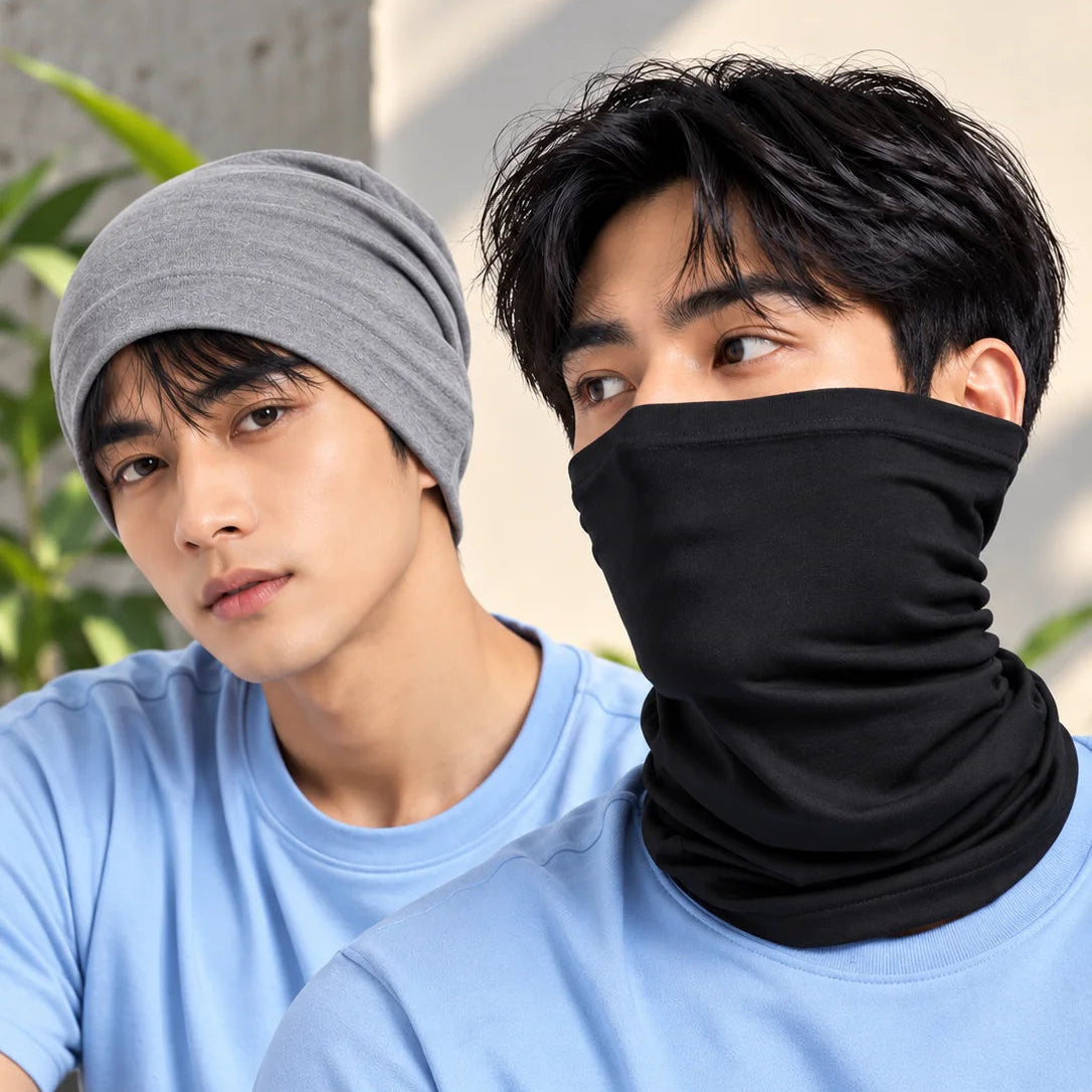 Bamboo Bandana for Running, Gym & Dust Protection | Pack of 2