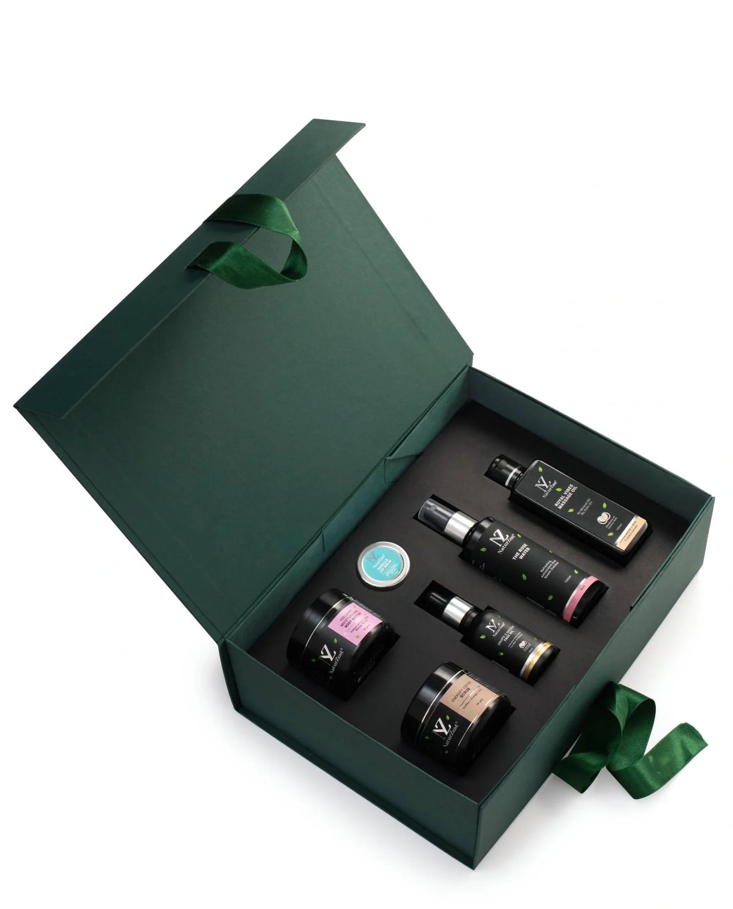 NaturZest Scrubs - Scrub, Body massage oil, Drops Face Oil, Rose Water, Moisturizing Body & Lip Balm