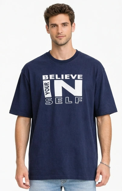 Men Oversized Bamboo T-Shirt – Soft, Breathable & Sustainable