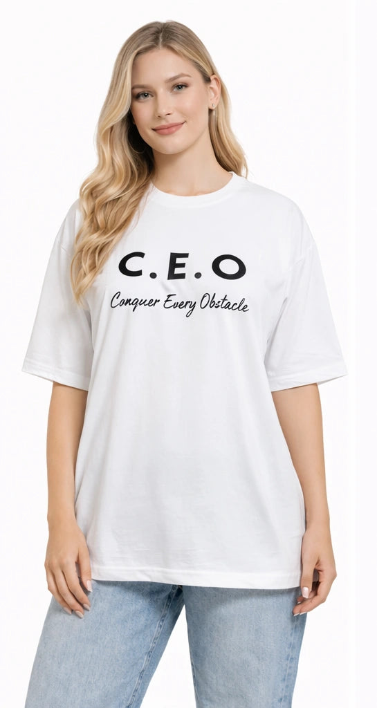 Bamboo Fabric Oversize Printed T-Shirt for Women – Ultra Soft