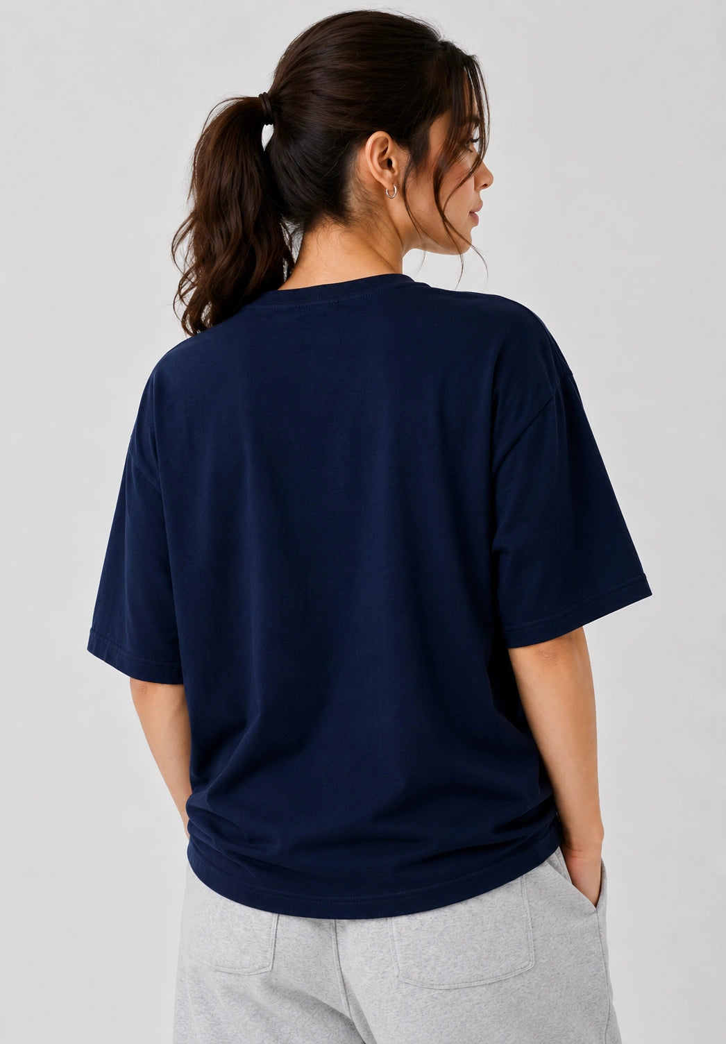 Bamboology Women Bamboo Oversized Navy T-Shirt | Jersey No. 23