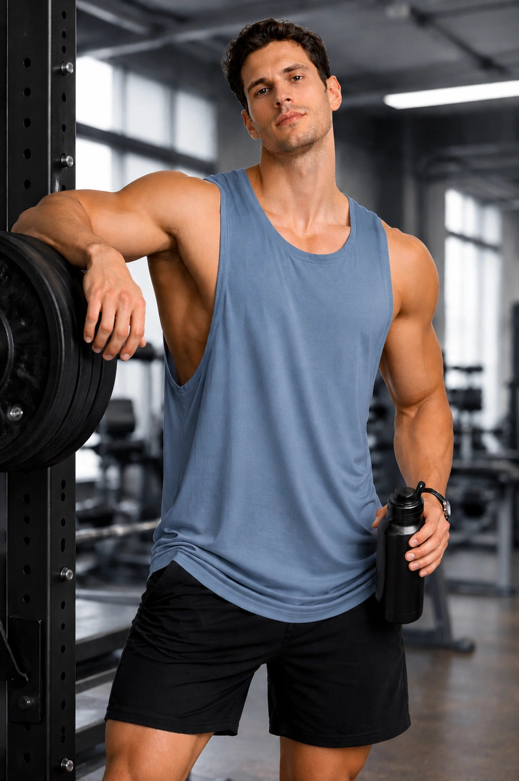Oversize_Blue_Gym_vest_for_Men