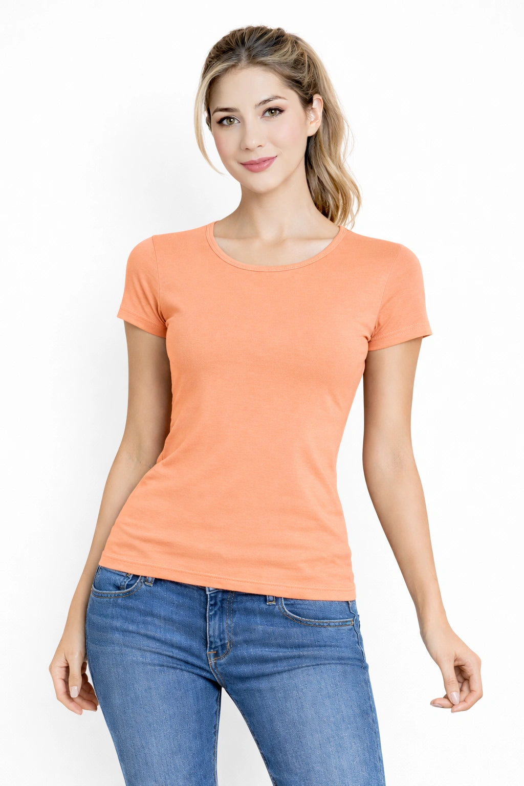 Women’s Bamboo Fabric Slim Fit T-Shirt | Soft & Breathable