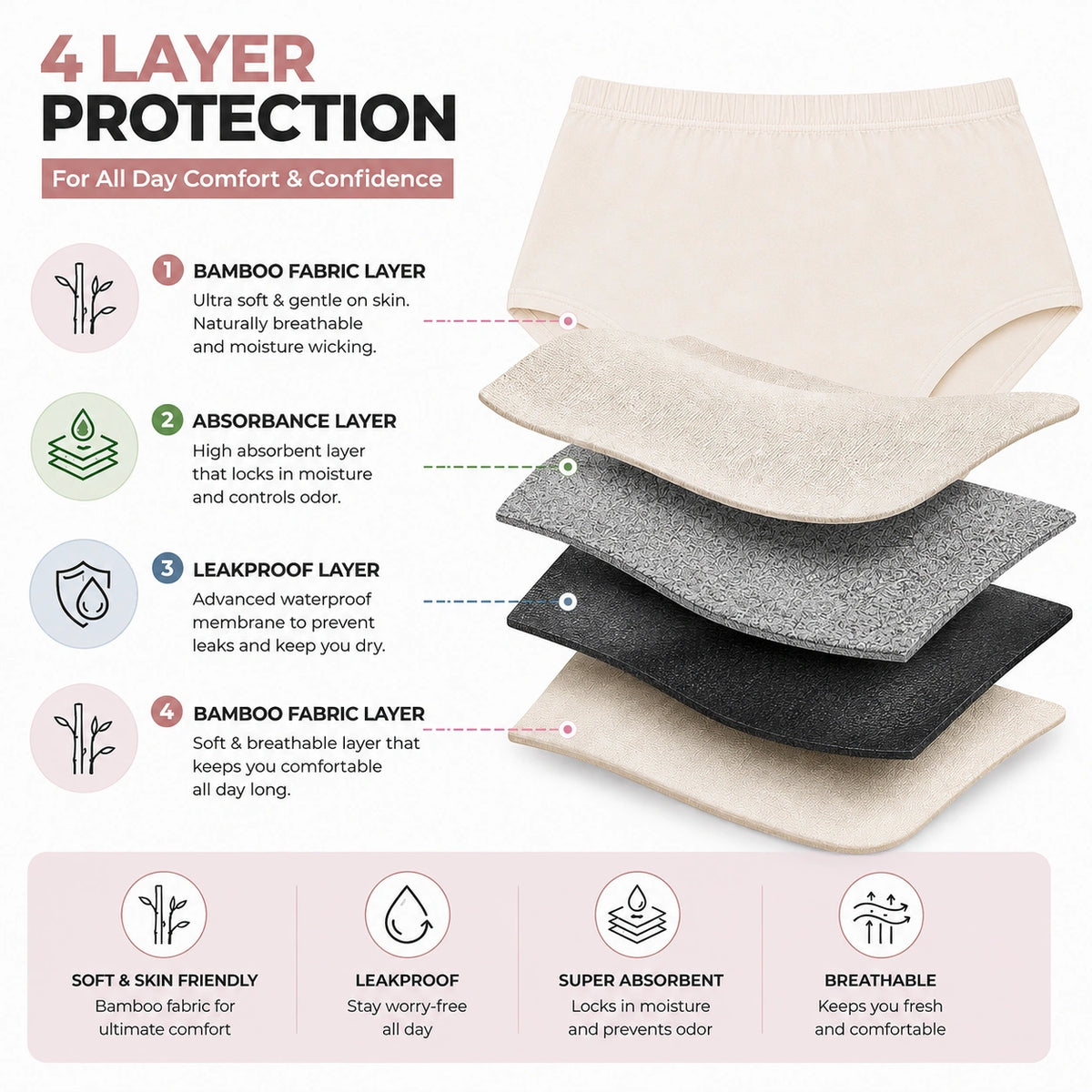 Reusable Bamboo Adult Diaper