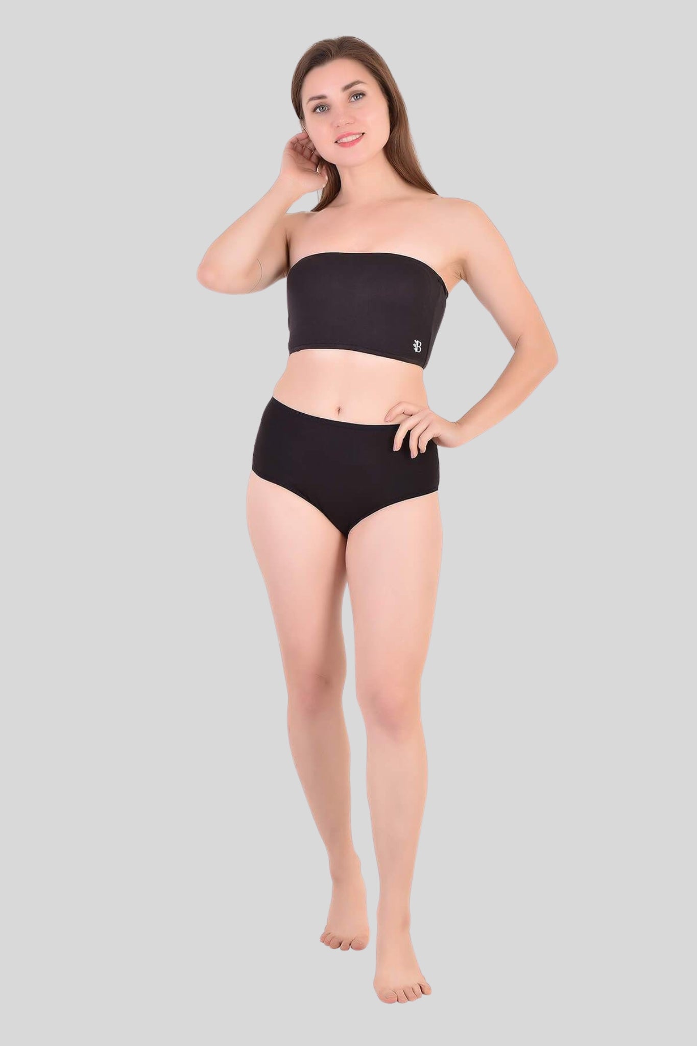 Bamboo Fabric Tube Top | Black