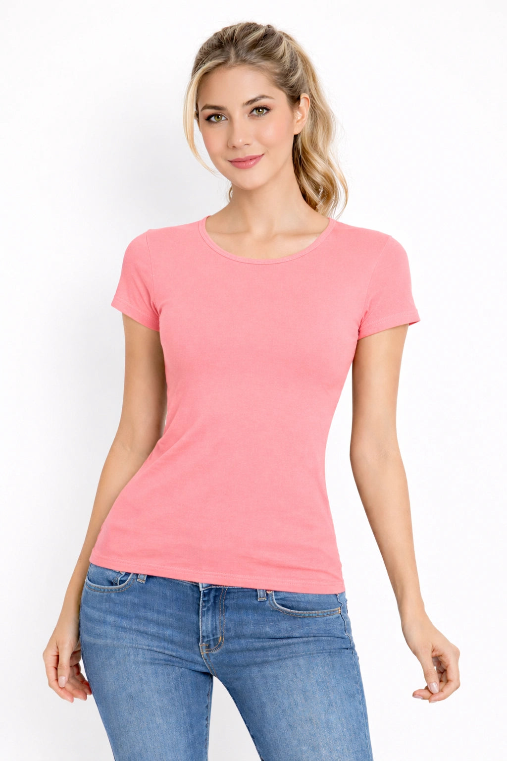 Women’s Bamboo Fabric Slim Fit T-Shirt | Soft & Breathable