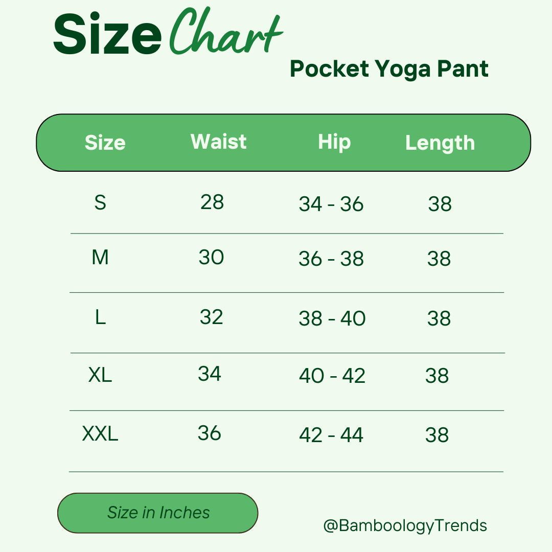 Women's High-Waist Bamboo Yoga Pants with Side Pocket