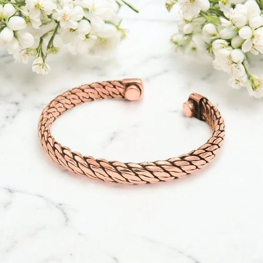 Pure Copper Robe Magnetic Therapy Band Adjustable, Stylish Design with Powerful Magnets