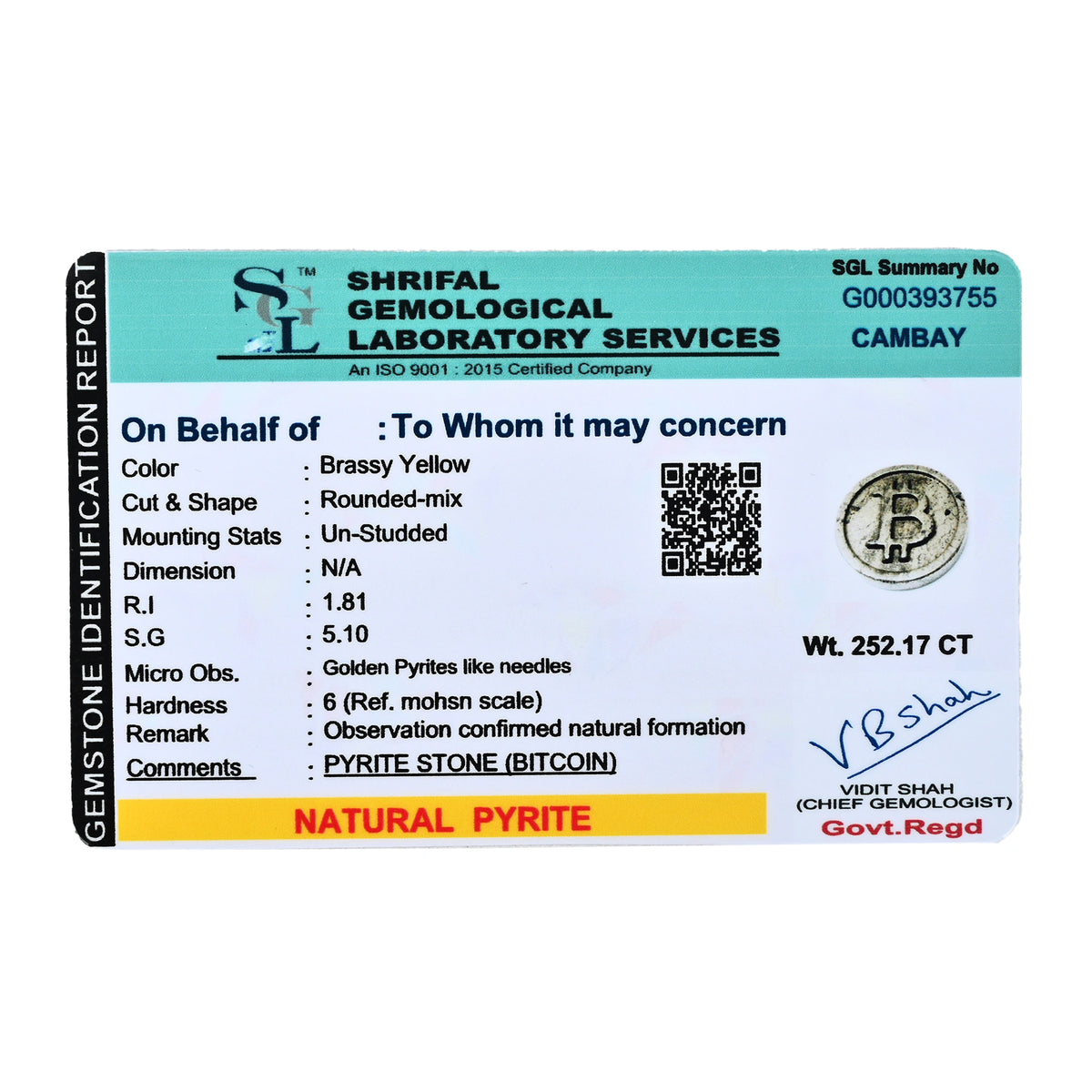 Pyrite Bitcoin Coin – The Wealth & Abundance Token