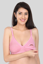 Load image into Gallery viewer, Bamboo Fabric Nursing Bra Maternity Bra For Breast feeding Women | Baby Pink
