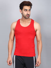 Load image into Gallery viewer, Bamboo Fabric Red Men&#39;s Runner Vest
