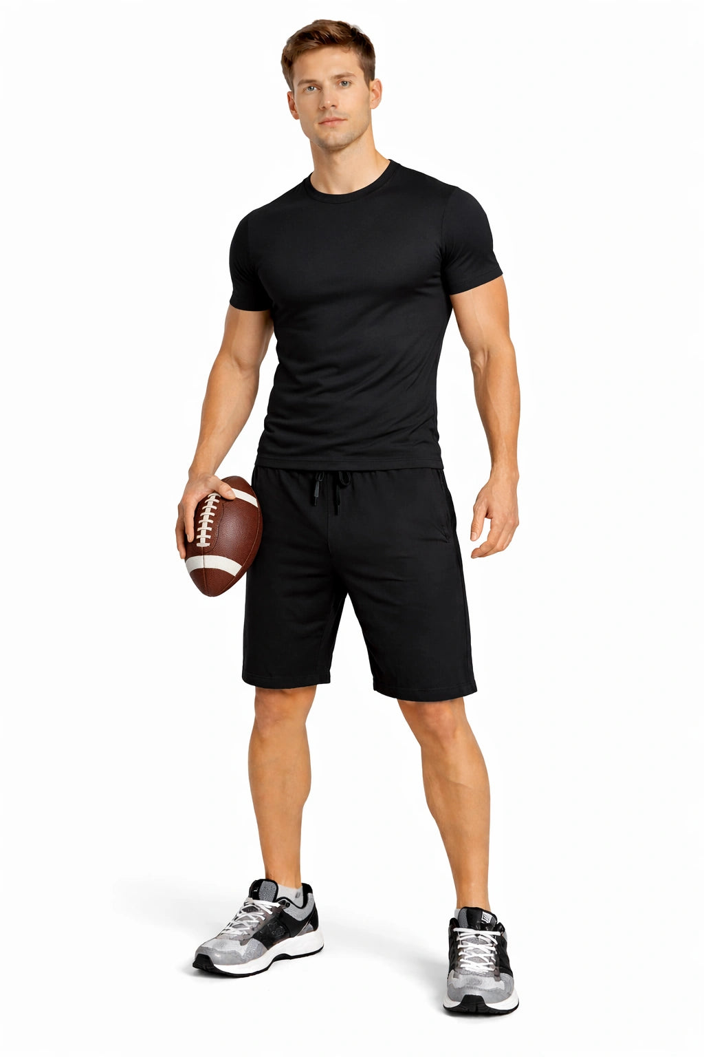 Bamboo Black Active Shorts with side Pockets for Men | Breathable & Ultra-Soft Gym