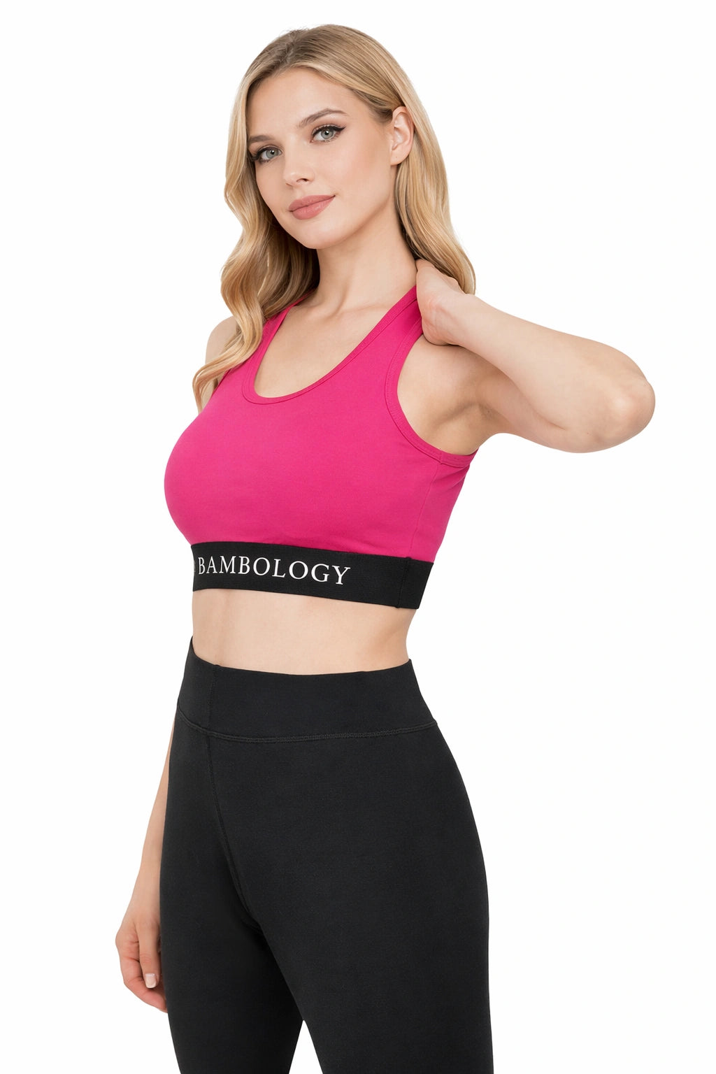 Bamboology Bamboo Fabric Padded Sports Bra for Women Activewear | Fuchsia
