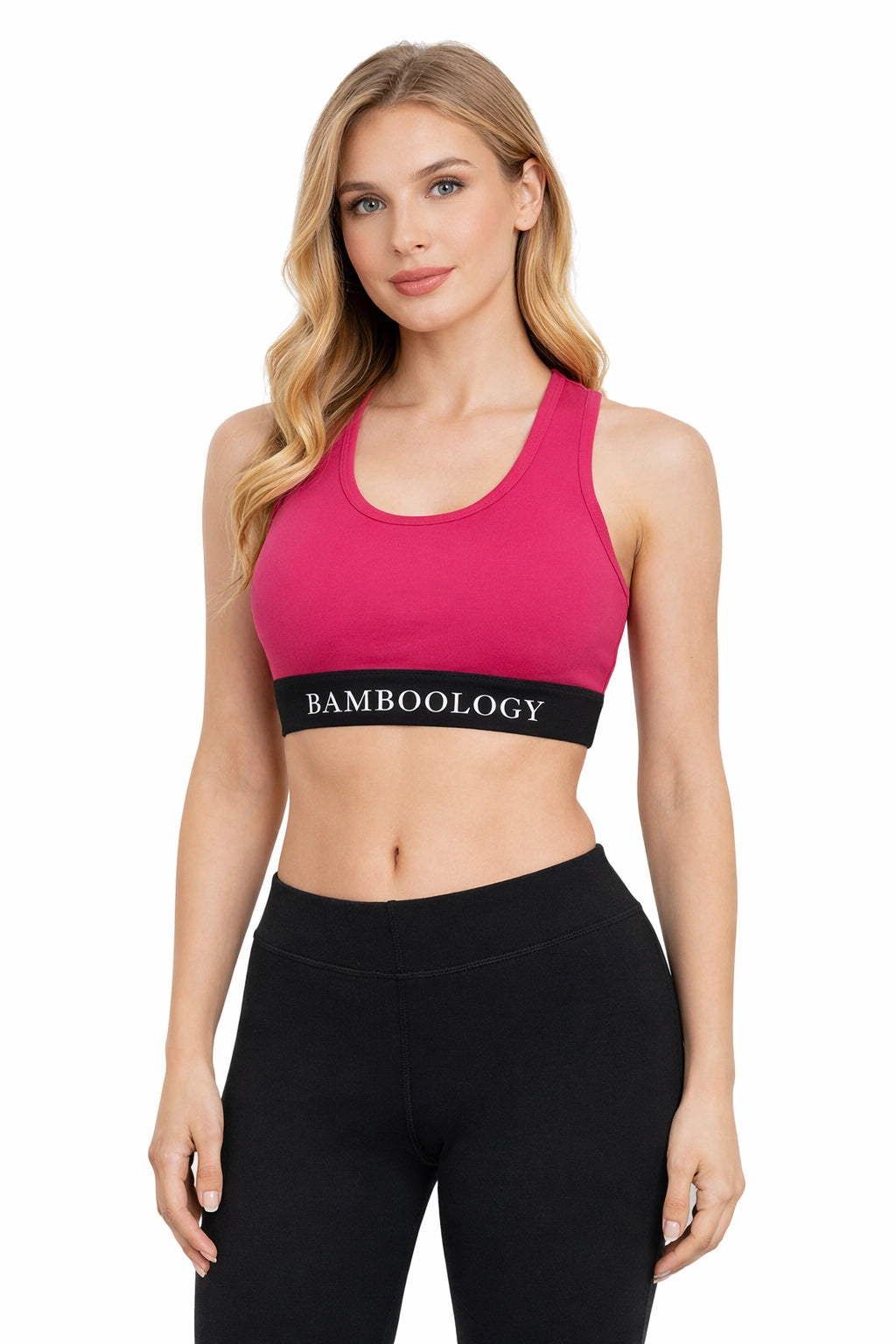 Bamboology Bamboo Fabric Padded Sports Bra for Women Activewear | Fuchsia