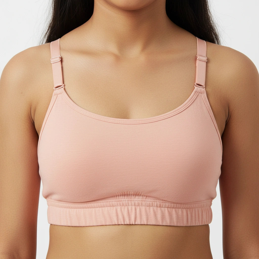 Bamboo Fabric Teenager Sports Bra – Ultra Soft, Stretchy & Sweat-Proof