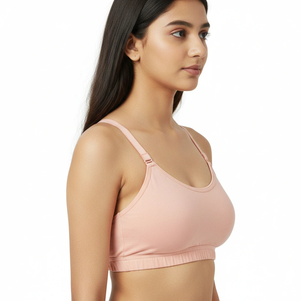 Bamboo Fabric Teenager Sports Bra – Ultra Soft, Stretchy & Sweat-Proof