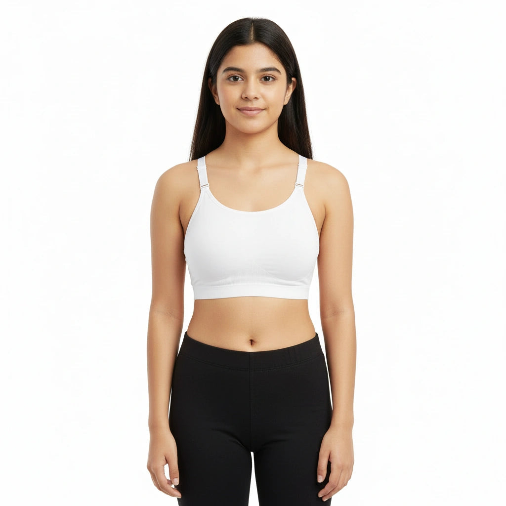 Bamboo Fabric Teenager Sports Bra – Ultra Soft, Stretchy & Sweat-Proof