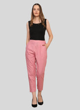 Load image into Gallery viewer, Women’s Linen Palazzo Pants – Effortless Style &amp; Breathable Comfort | Pink
