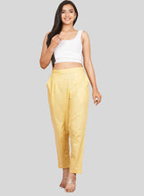 Load image into Gallery viewer, Women’s Linen Palazzo Pants – Effortless Style &amp; Breathable Comfort | Yellow
