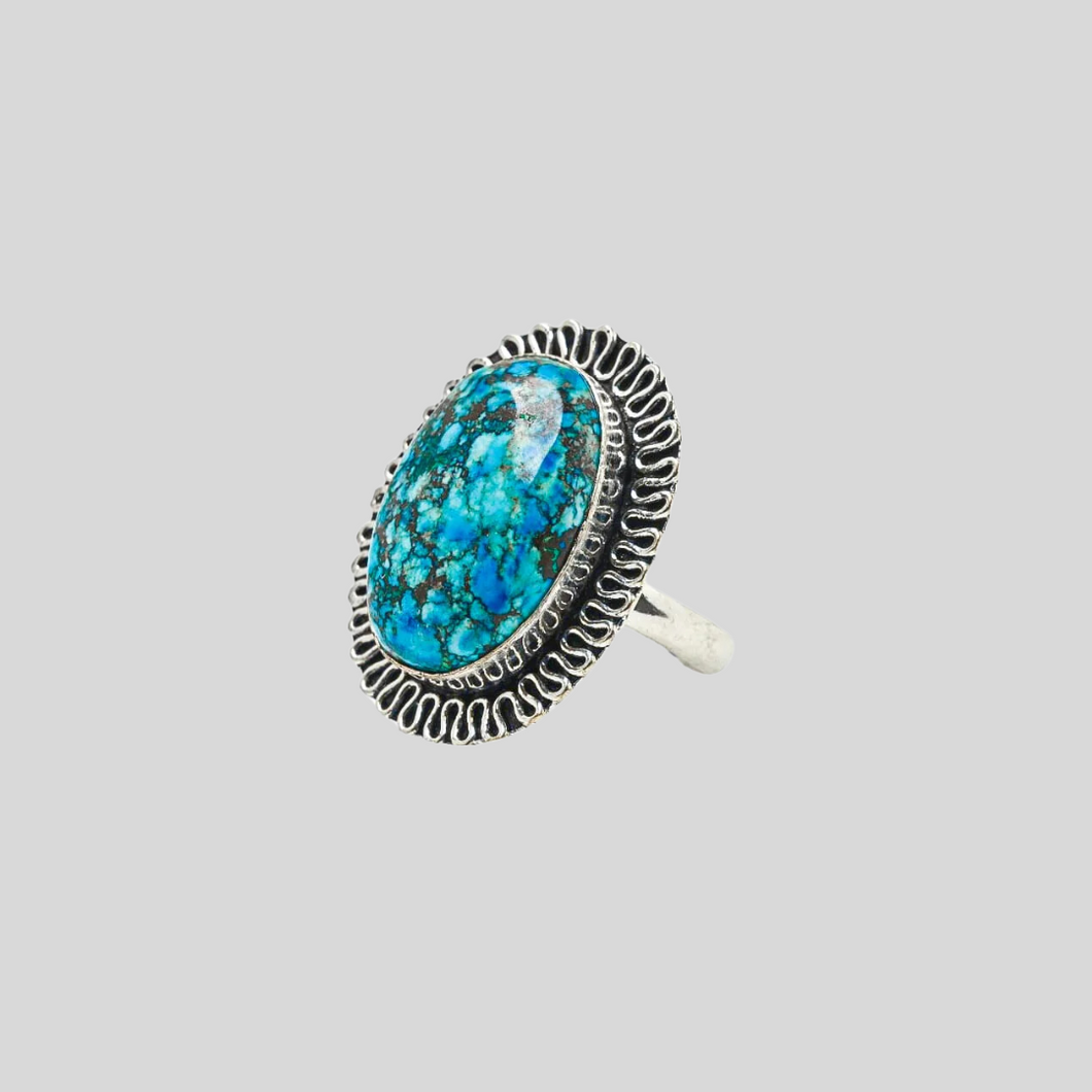 Healing Turquoise Adjustable Ring