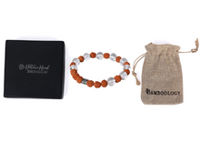 Load image into Gallery viewer, Healing Gemstone Bracelet - Quartz Crystal and Rudraksha Unite for Wellness
