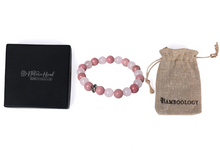 Load image into Gallery viewer, Healing gemstone bracelet Rose Quartz and Rhodonite
