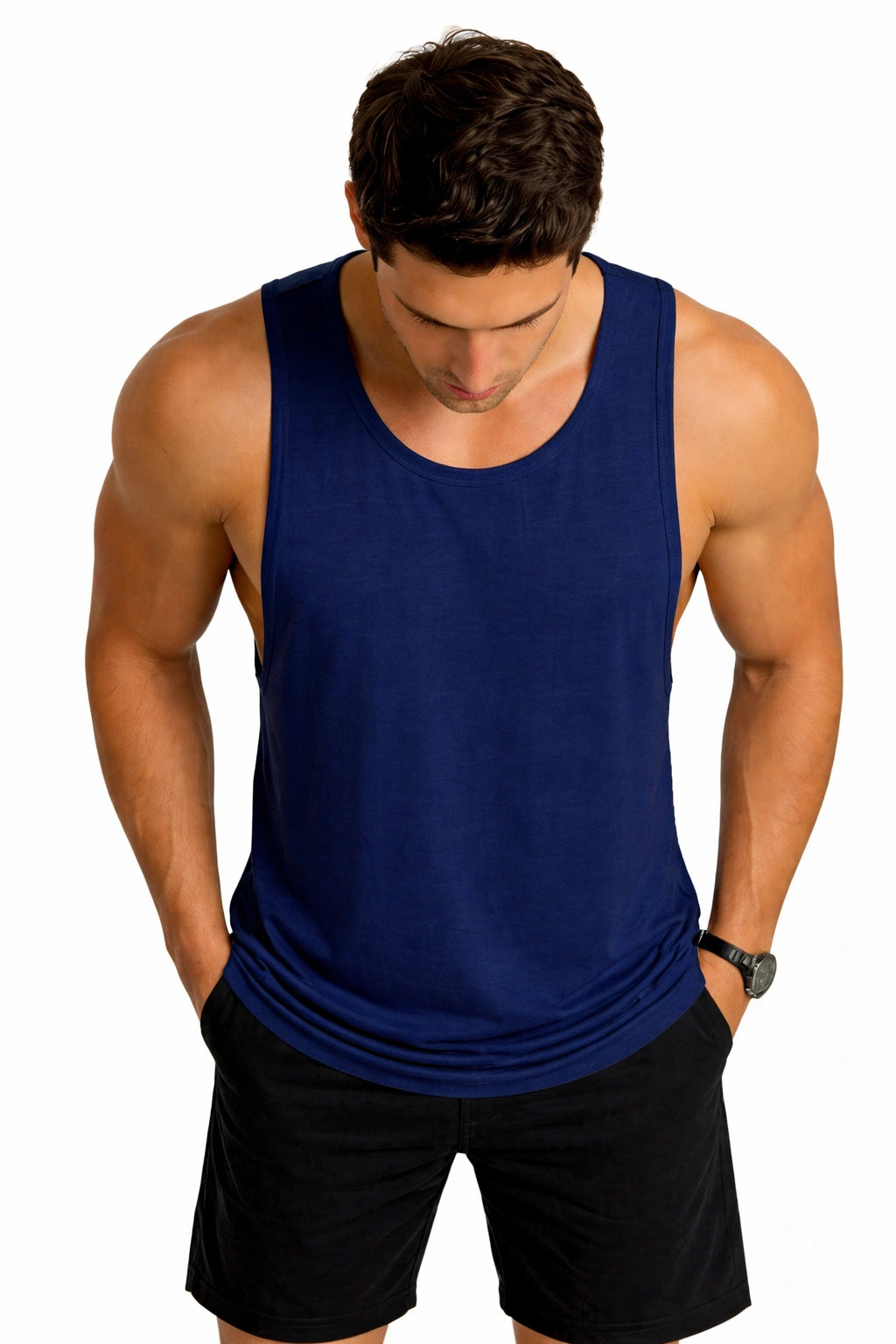 Breathable Bamboo Workout Tank Top for Men