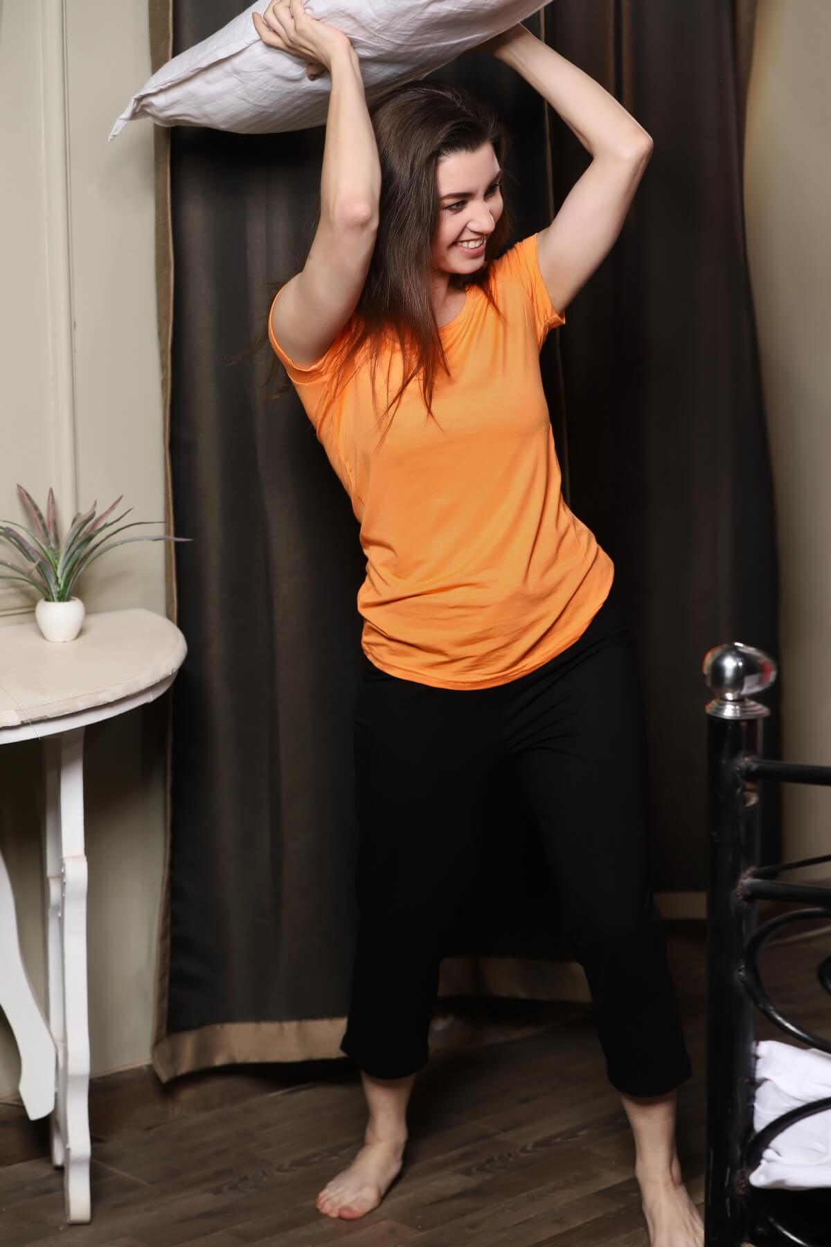 Women’s Bamboo Fabric Slim Fit T-Shirt | Soft & Breathable