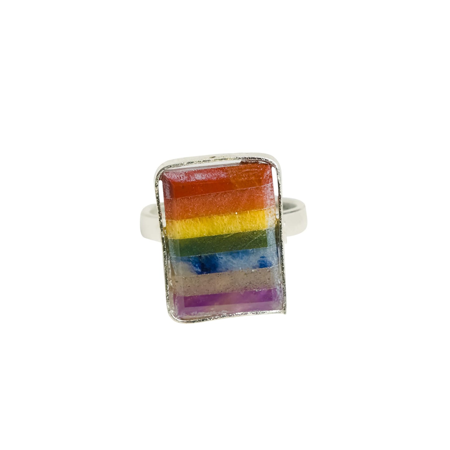 Seven Chakra Adjustable Ring
