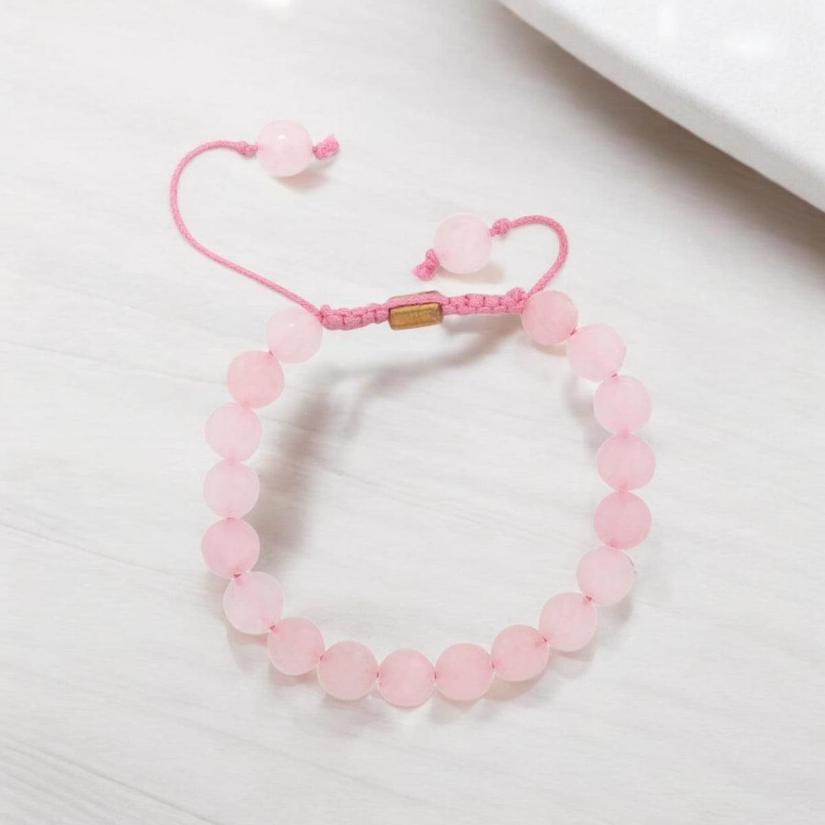 Real Rose Quartz Healing Bracelet For Love, Compassion, Emotions & Relationships