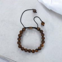 Load image into Gallery viewer, Real Tiger Eye Healing Bracelet For Courage, Creativity &amp; Chakra Healing
