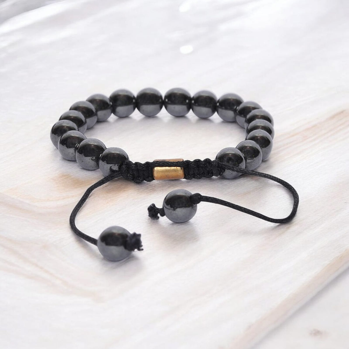Real Hematite Healing Bracelet For Strong Mind, Grounded personality And Improved Health