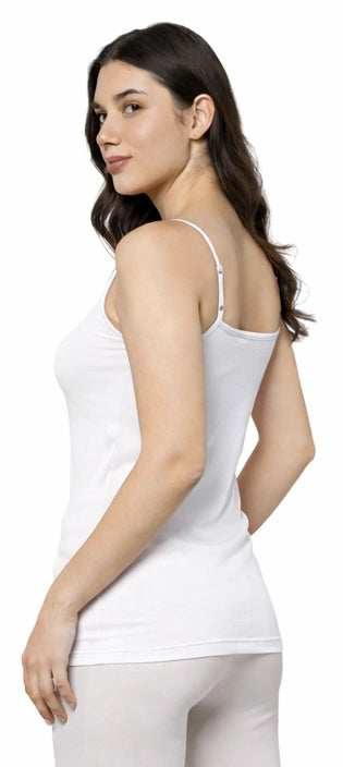 Bamboo Fabric Camisole – Soft, Breathable, Eco-Friendly | White