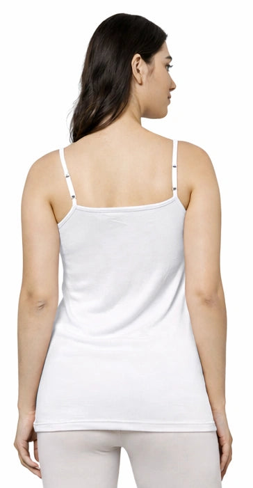 White sustainable bamboo camisole top